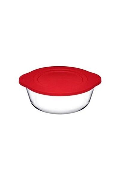 Paşabahçe 59133 Red Pyrex Round Mini Kpk