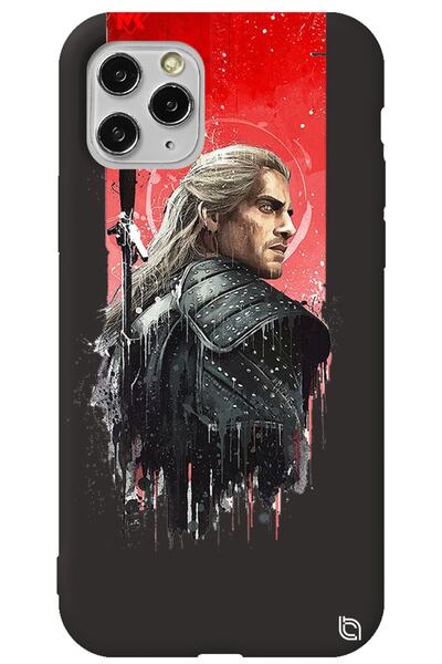 WANNA PROTECT iPhone 11 Pro Max Black Color the Witcher Velvet Patterned Sili...