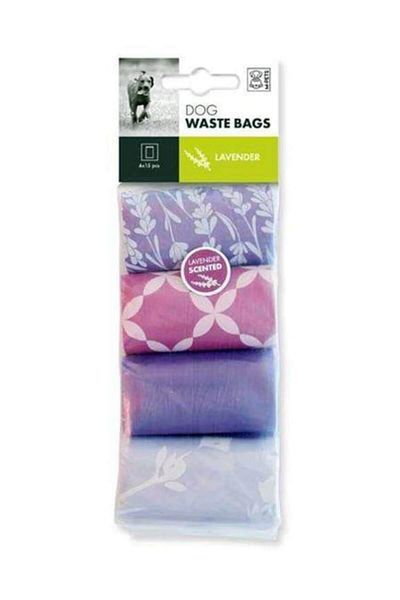 M-PETS Lavender Stool Collection Bag - 4X15Pcs
