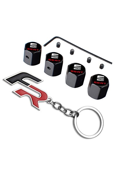 GARDENAUTO سيات إيبيزا بعد 2017 غطاء صمام ألين آمن ضد السرقة وسلسلة مفاتيح