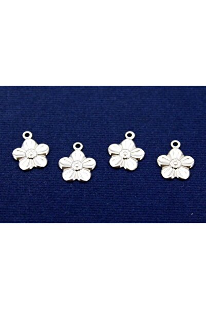 yfhobi 8 Adet- 12 Mm Çiçek Desenli Pul, Takı Malzemesi, Metal Pul, Nikel Kapl...