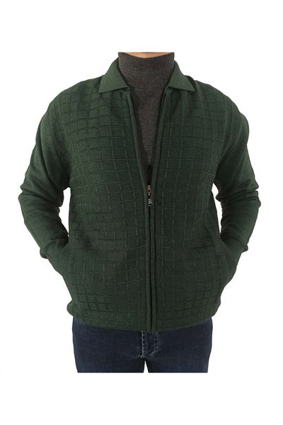 DCN Ateş Polo Collar Cardigan-10339