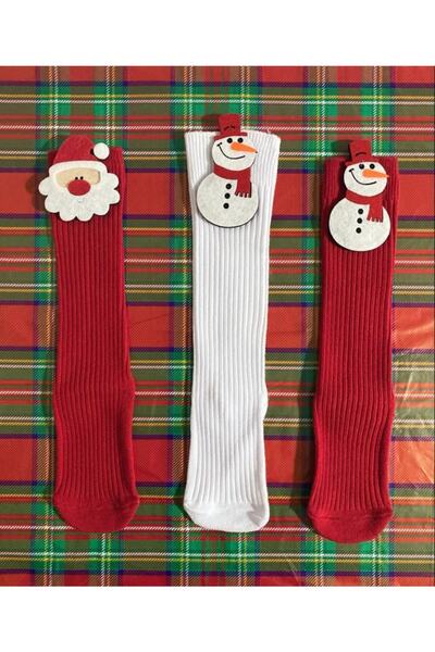bilmel 3-Piece New Year's Figured Baby and Child New Year Felted Knee Socks