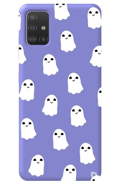 WANNA PROTECT Samsung A51 Lilac Colored Ghost Velvet Patterned Silicone Phone...