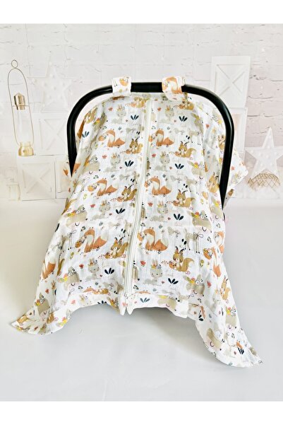 JUNİPERUS Fermuarlı Müslin Bezi Puset Örtüsü Orman