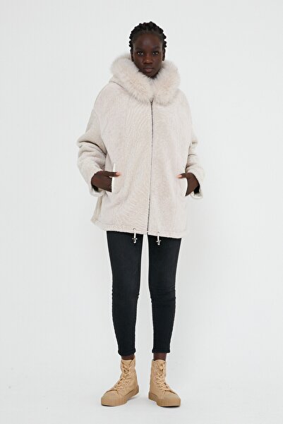 nero leather fur Leather - Astragan Kuzu Kürkü Kaban