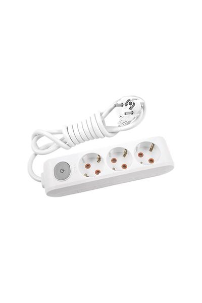 VİKO Panasonic 3m Child Proof Grounded Wired Triple Socket with Switch