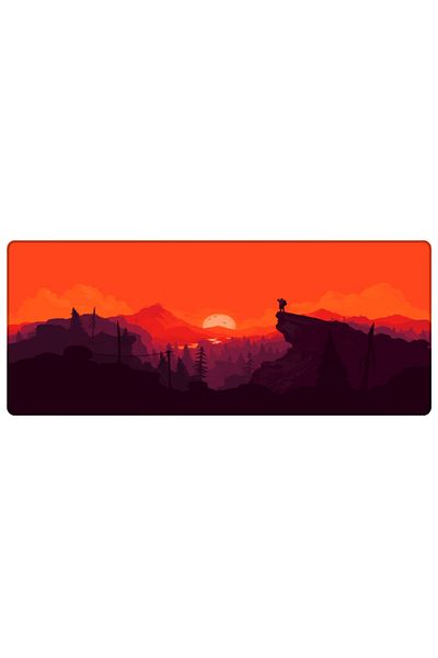 PORGE Gaming Mouse Pad 90x40 Xxl Sunset Landscape Large Gamer Mousepad