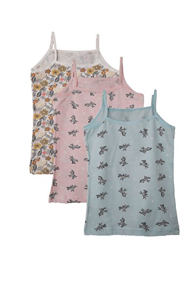 KOTA Κοριτσίστικο εσώρουχο βαμβακερό εσώρουχο με γκρι σχοινί 3 τεμαχίων