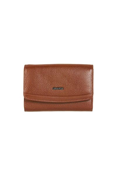 Grande 2620 Дамски портфейл от естествена кожа в кафяво