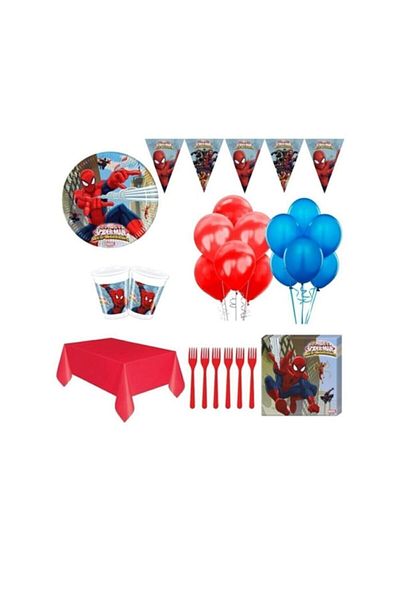 SPIDERMAN Spiderman 16 Person Birthday Party Set