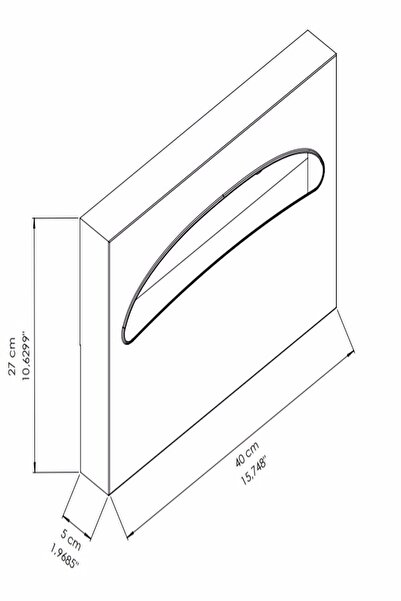 KG-GOLDPAPER Paslanmaz Çelik Klozet Kapak Örtüsü Dispanseri Aparatı 0908