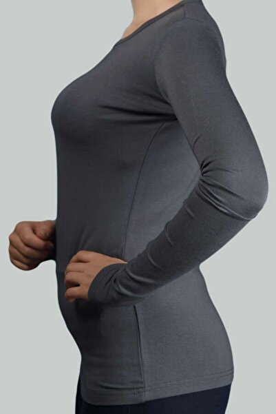 Altobeh Довгий рукав, велосипедний комір, еластичний трикотаж, жіночий боді - Фума