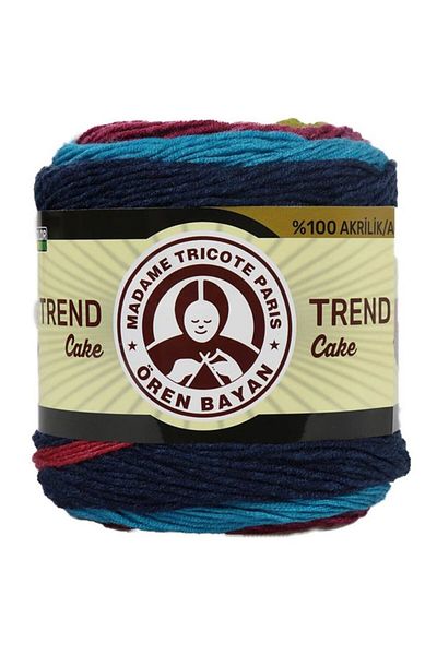 Ören Bayan Mlvx Ören Trend Cake Tie Dye Πλεκτό νήμα 634 Blsm