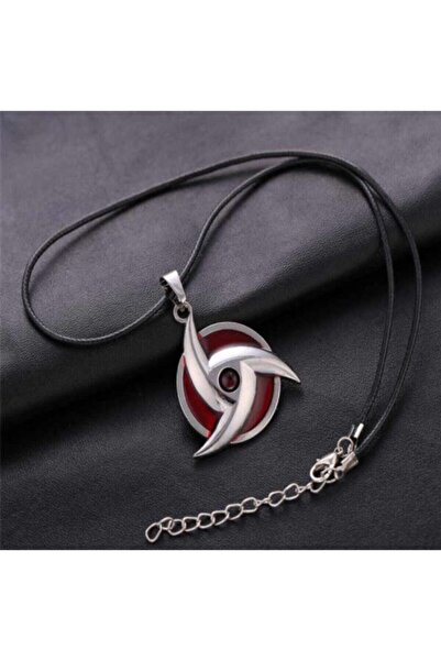 Genel Markalar Naruto Uchiha Itachi Mangekyo Sharingan Suni Deri Kolye