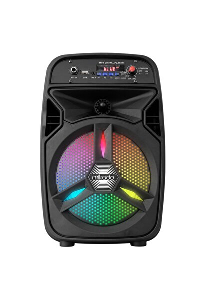 Mikado Md-814kp 15 Watt Siyah Kablolu Mikrofon Aux+usb+tf+bluetooth+fm Destee...