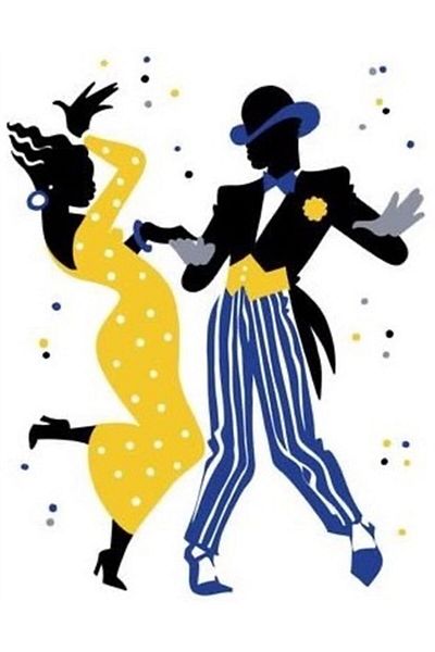 MARCEL SANAT French Dancers 3 Diamond Mosaic Painting 23X30Cm