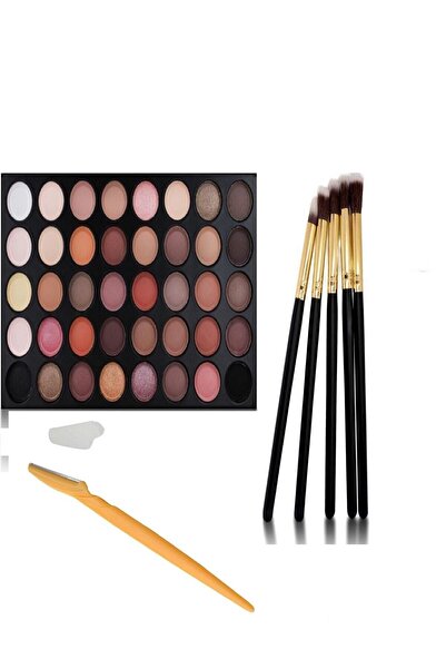 Mardinal Far Paleti mt Kaş Usturası İzla 5 Li Far Makyaj Fırça Seti 40 Lı