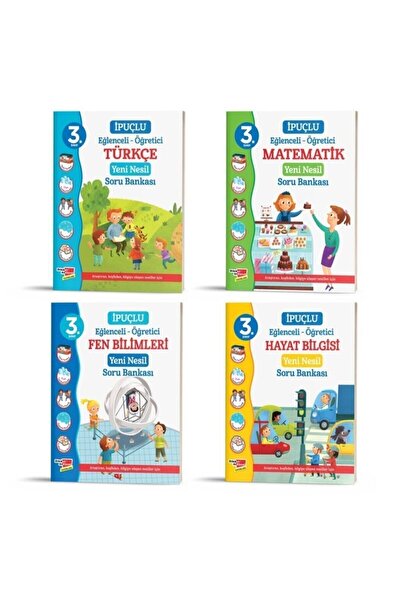 Dikkat Atölyesi Yayınları 3. Sınıf Ipuçlu Yeni Nesil Soru Bankası Seti Türkçe...