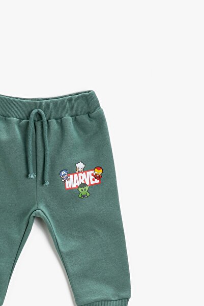 Koton Bavlněné tepláky Baby Boy Marvel Printed Belted Jogger Licensed