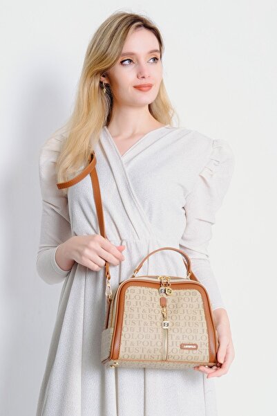 Just Polo Women's Mink Tan Women's Hand and Shoulder Bag