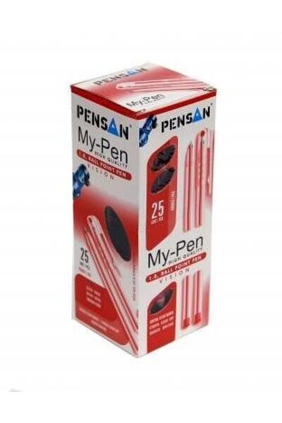 Pensan 2240 My-tech Tükenmez Kalem Kırmızı 25 Li (1 Paket 25 Adet)