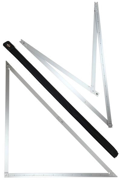 Binbirreyon Alüminyum Katlanır Gönye Çantalı Büyük Boy 1180mm Ce277