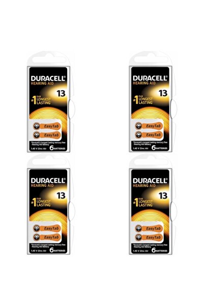 Duracell Actıvaır 13 Numara 24 Li Kulaklık Pili (4 Paket 24 Adet)