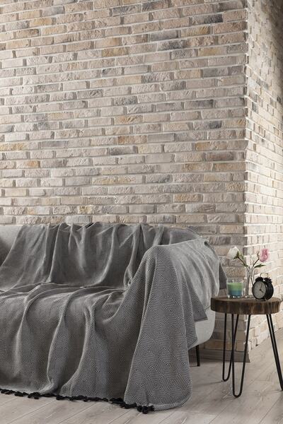 Vagonik Husă de canapea anti-alunecare din bumbac țesut dens multifuncțional 180x220cm
