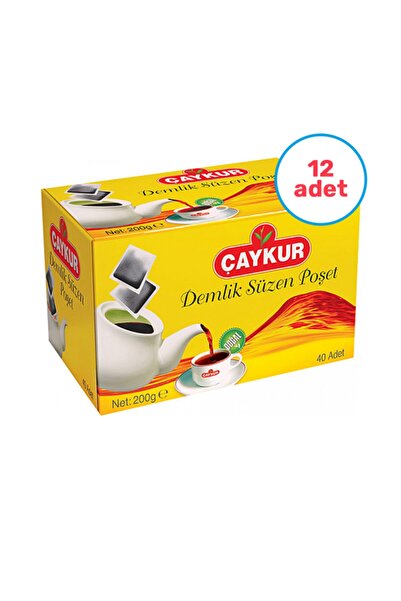 Çaykur 40 كيس إبريق شاي - 12 قطعة