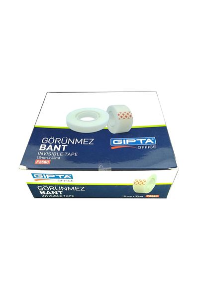 Gıpta Invisible Tape 18 Mm X 33 Mt (Pack of 24)