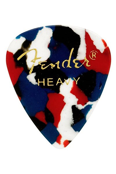 FENDER Shape Classic Picks Confetti Heavy 1 Adet Pena 351