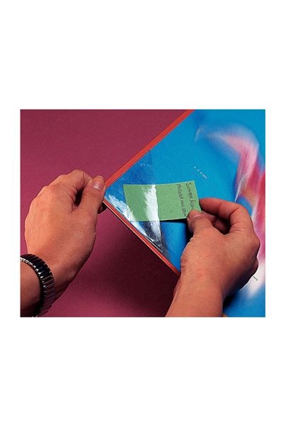 Aso Medya جيب زاوية مثلث لاصق بلاستيك، 5×5 سم، 100 قطعة