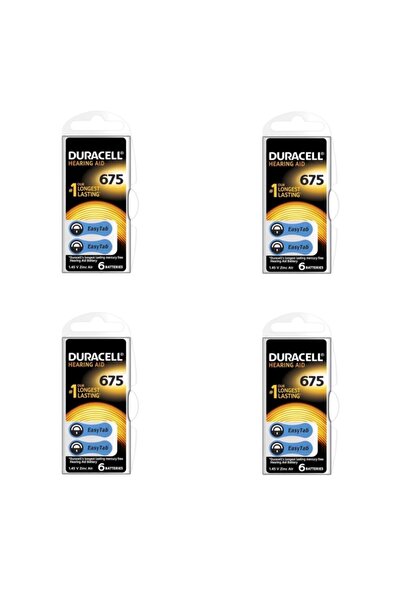 Duracell Actıvaır 675 Numara 24 Lü Kulaklık Pili ( 4 Paket 24 Adet)