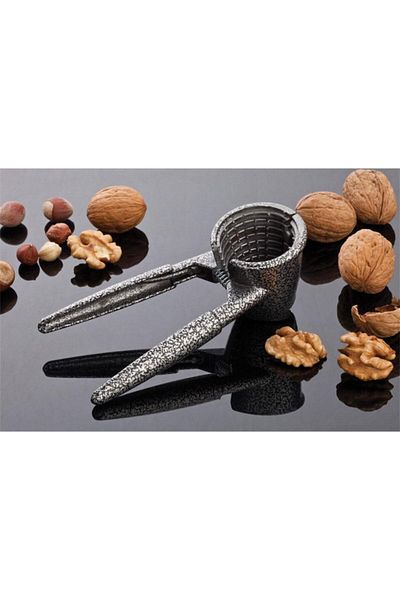 İndiriminVar Stainless Metal Walnut Crushing Scissors - Practical Spring Loaded Walnut Cracker