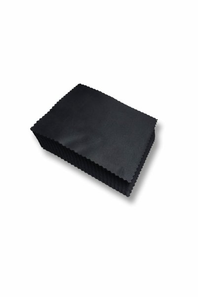 Lionel Black Color 100 Pieces Microfiber Glasses Cleaning Cloth Large Size 15X18 cm