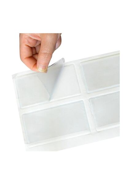 Aso Medya Arkası Yapışkanlı Cep Plastik Kartvizitlik 5,5x10 cm 100 Adet