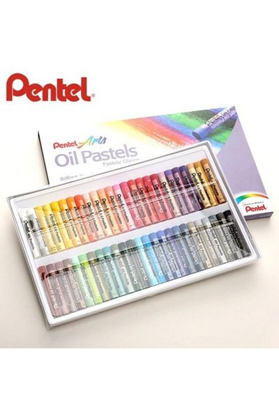 Pentel Arts Oil Pastels 50 Colors Oil Pastel Paint Set