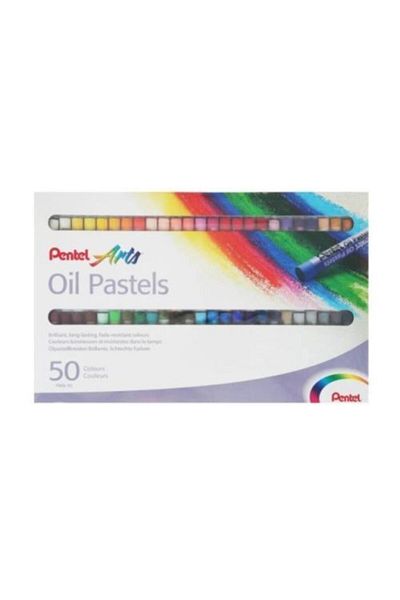 Pentel Arts Oil Pastels 50 Colors Oil Pastel Paint Set