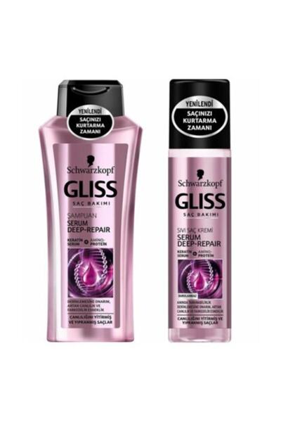 Gliss Serum Deep-repaır Şampuan 360 ml+ Sıvı Saç Kremi