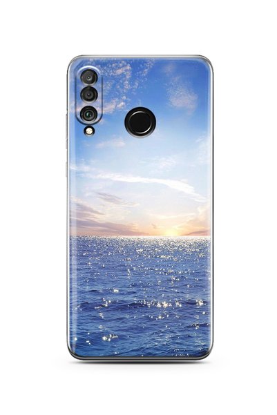 Spoyi Super Transparent Silicone Phone Case Huawei P30 Lite with Sunset Design