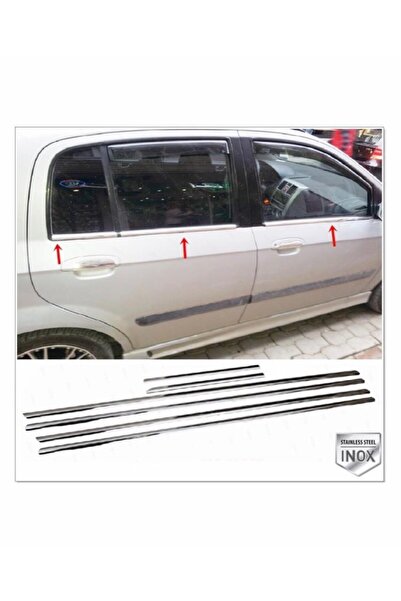 FAMS OTO AKSESUAR Hyundai Getz Krom Cam Çıtası 6 Prç, 2002 Üzeri P, Çelik