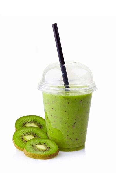 İkram Dünyası 400 Cc Plastic Pet Cup with Lid 100 Pieces