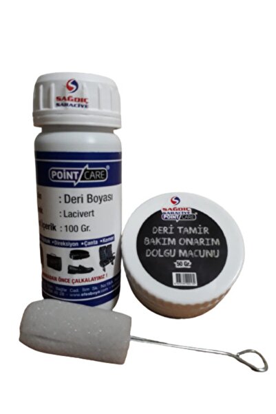 A POINT Point Care Lacivert Deri Döşeme Çanta Ayakkabı Boyası Ve Point Nature...