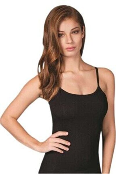 Miss Elit قميص رياضي أسود بحزام رفيع للسيدات