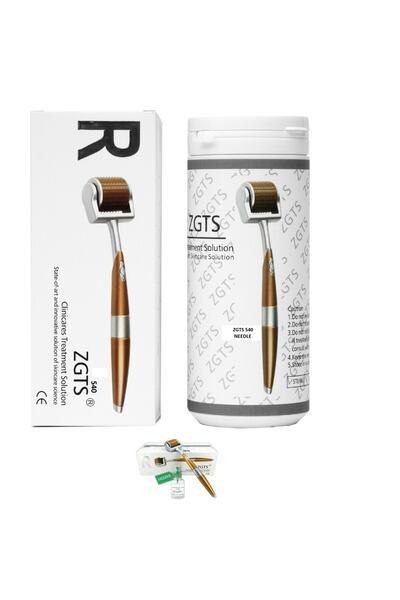 Genel Markalar 0.25 Mm Titanyum 540 Iğne Orijinal Göz Derma Roller +30ml Deze...