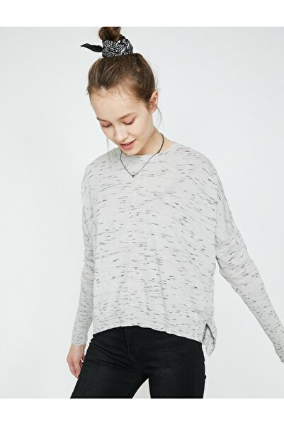 Koton Grauer Damenpullover 8KAL96422JT