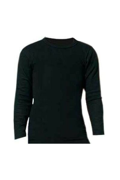 Tutku Erkek Çocuk Termal Içlik Tayt Alt Üst Siyah Uzun