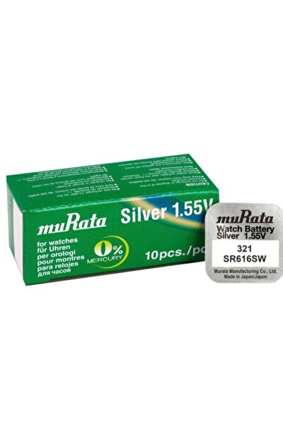 MURATA Sr616 Sw 321 Numara Saat Pili 1.55v 10 Adet