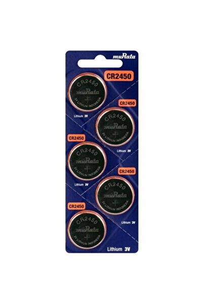 MURATA Cr 2450 Pil (5ad) 3v Lithium Pil (son Kullanım 2028)